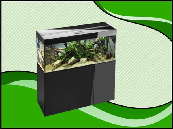Grote foto aquael glossy 80 zwart aquarium set inclusief glossy meubel dieren en toebehoren vissenkommen