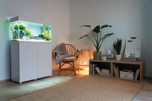 Grote foto aquael optiset 240 aquarium wit 120cm met meubel dieren en toebehoren vissenkommen