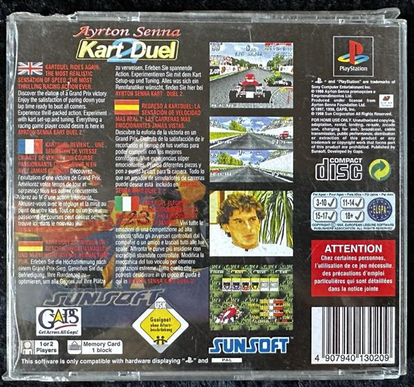 Grote foto ayrton senna kart duel 2 playstation 1 ps1 no manual spelcomputers games overige playstation games