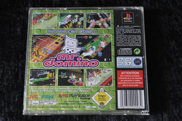 Grote foto no one can stop mr. domino playstation 1 ps1 spelcomputers games overige playstation games