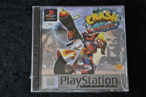 Grote foto crash bandikoot 3 warped playstation 1 ps1 platinum new sealed spelcomputers games overige playstation games