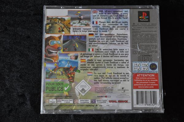 Grote foto crash bandikoot 3 warped playstation 1 ps1 platinum new sealed spelcomputers games overige playstation games