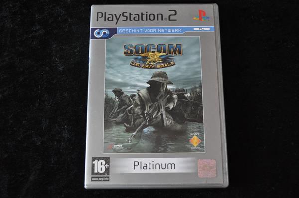 Grote foto socom u.s.navy seals playstation 2 ps2 platinum spelcomputers games playstation 2