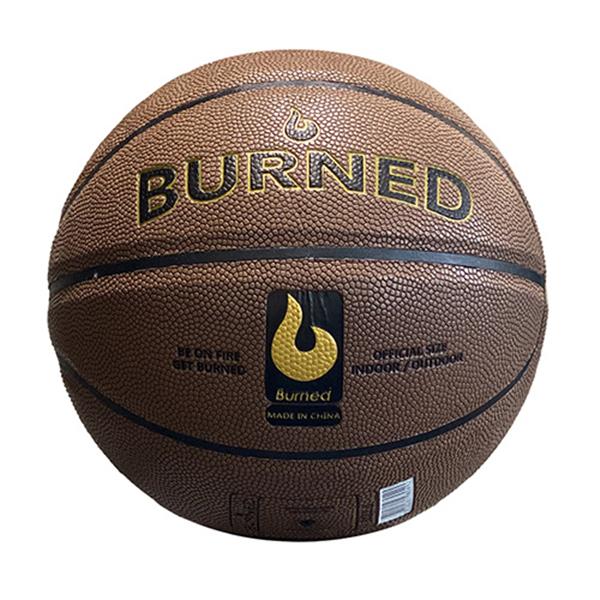 Grote foto burned in out basketbal bruin 7 sport en fitness basketbal
