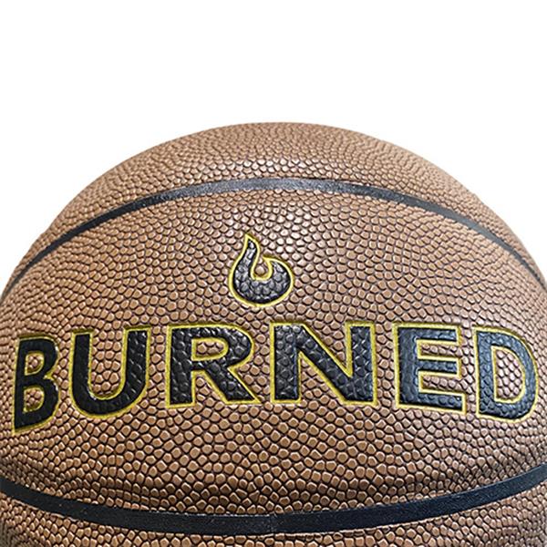 Grote foto burned in out basketbal bruin 7 sport en fitness basketbal
