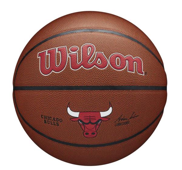 Grote foto wilson nba chicago bulls composite indoor outdoor basketbal 7 sport en fitness basketbal