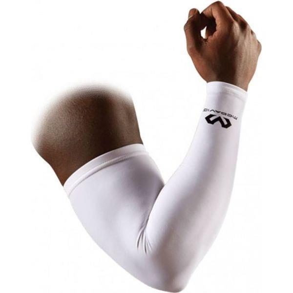 Grote foto mcdavid 6566 compressie arm sleeve 2 pack wit sleevemaat l xl sport en fitness basketbal