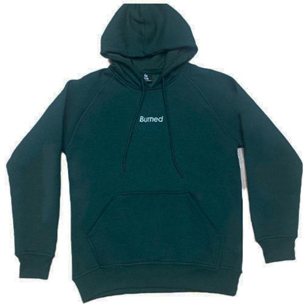 Grote foto raglan hoodie donker groen kledingmaat s kleding heren truien en vesten
