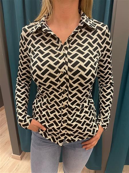 Grote foto blouse print ariana 6012 kleding dames blouses