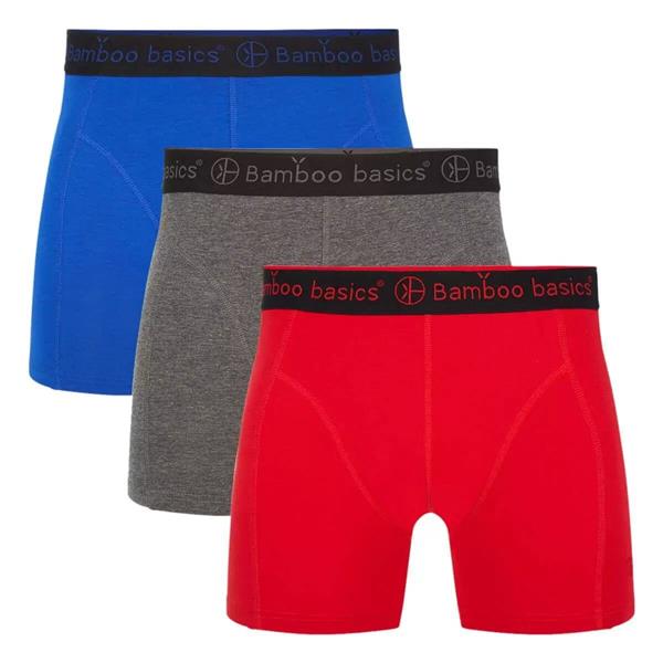 Grote foto boxershorts rico 3 pack blauw grijs rood 012 kleding heren ondergoed