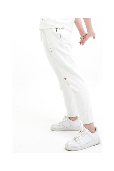 Grote foto birola t shirt met gescheurde details 21359 off white kleding dames truien en vesten
