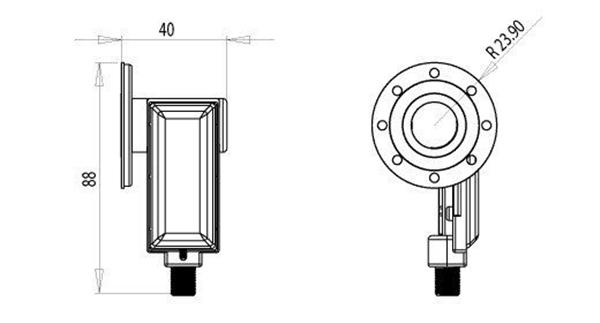 Grote foto inverto flens single lnb black pro idlr sinf02 telecommunicatie zenders en ontvangers