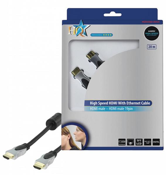 Grote foto hdmi kabel hoge kwaliteit high speed met ethernet 20.0 m audio tv en foto onderdelen en accessoires