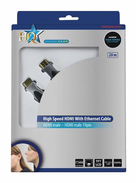 Grote foto hdmi kabel hoge kwaliteit high speed met ethernet 20.0 m audio tv en foto onderdelen en accessoires