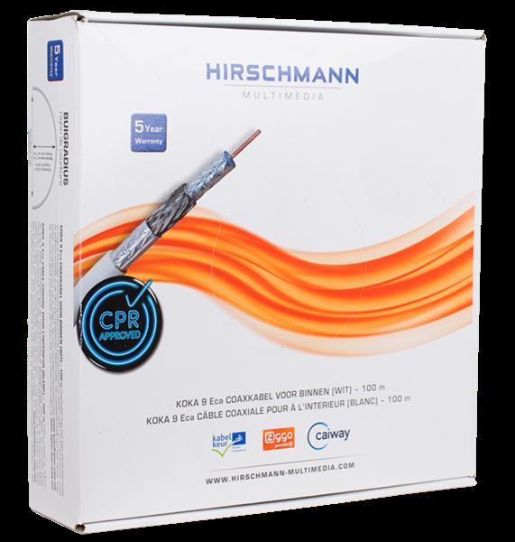 Grote foto hirschmann koka ts 9 eca coaxkabel per 100 meter audio tv en foto onderdelen en accessoires