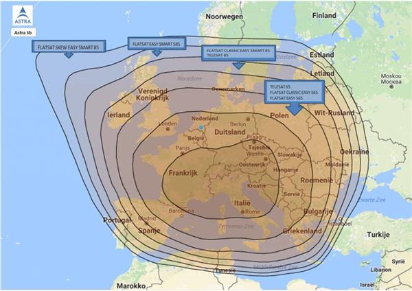 Grote foto teleco 19296 upgrade set classic nt 65cm naar 85cm telecommunicatie satellietontvangers