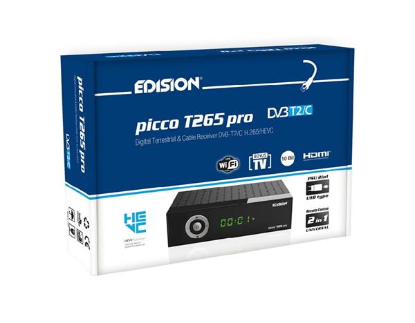 Grote foto edision picco t265 pro dvb t2c h.265 hevc telecommunicatie zenders en ontvangers