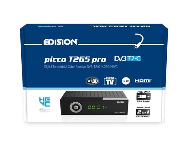 Grote foto edision picco t265 pro dvb t2c h.265 hevc telecommunicatie zenders en ontvangers