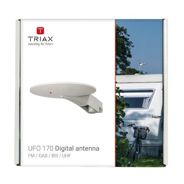 Grote foto triax ufo 170 digital k21 60 dvb t t2 dab lte700 4g 28db 5 24v telecommunicatie satellietontvangers