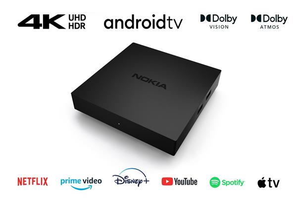 Grote foto nokia streaming box 8010 4k ultra hd androidtv 11 tv box telecommunicatie zenders en ontvangers