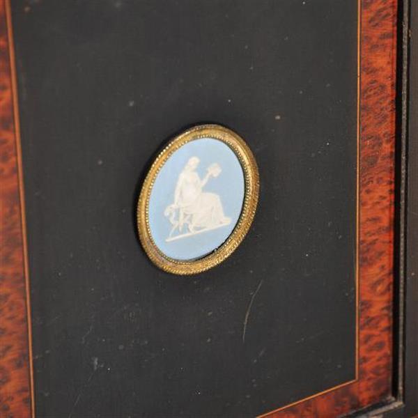 Grote foto antieke kast victoriaanse credenza ca. 1875 zwart gepolitoerd met noten accenten 1 spiegelwand e antiek en kunst spiegels