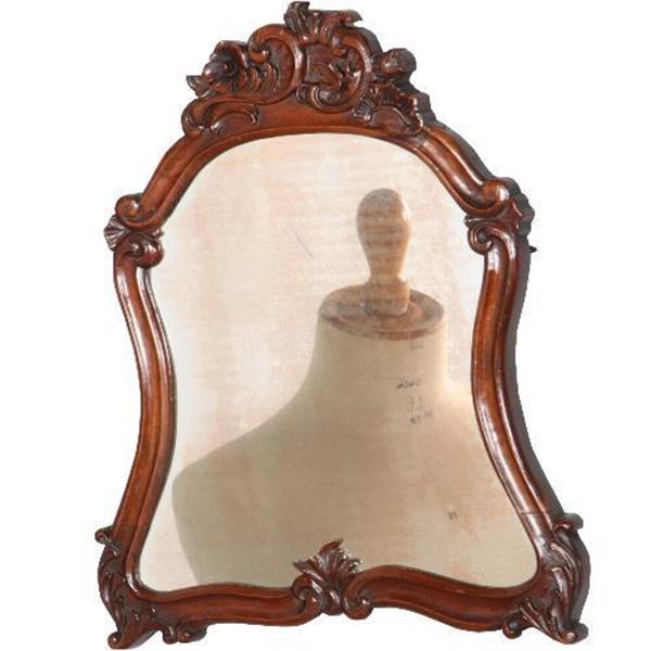 Grote foto antieke spiegel klein biedermeier spiegeltje met verweerd glas ca. 1830 no.200260 antiek en kunst spiegels