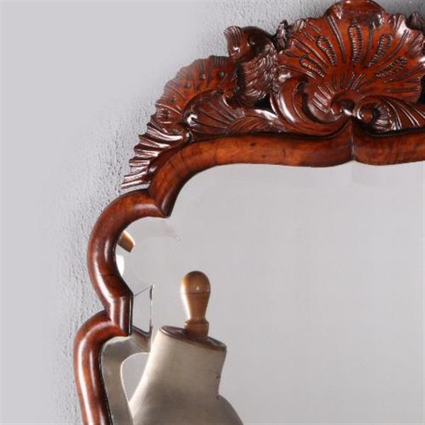 Grote foto antieke spiegel 18e eeuwse soester spiegel met kroon en facet no.762490 antiek en kunst spiegels