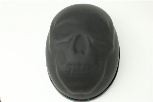 Grote foto skull cap helm mat zwart xl outlet motoren kleding