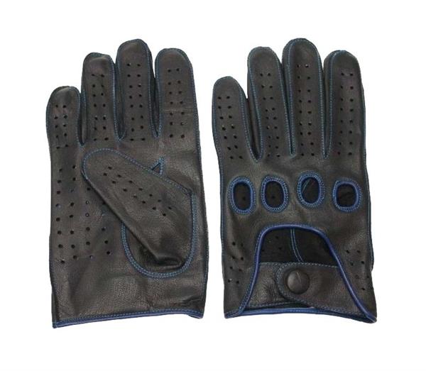 Grote foto swift racing leren handschoenen zwart blauw motoren kleding