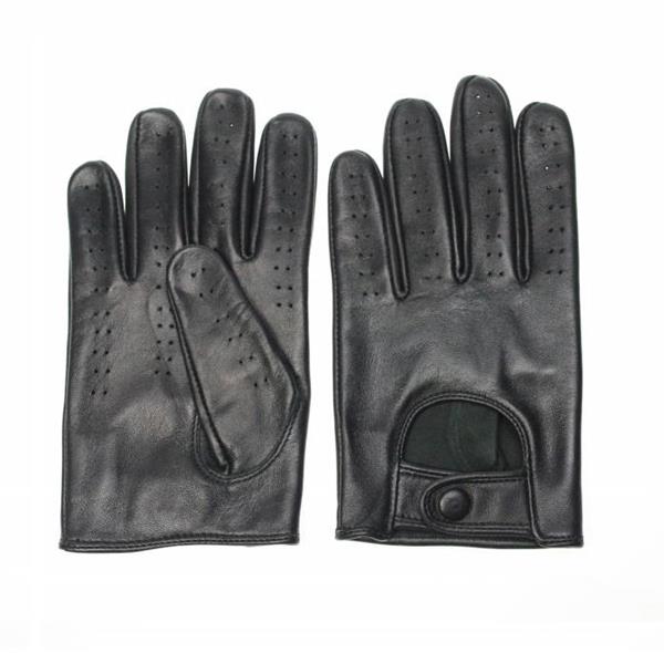 Grote foto swift retro racing leren handschoenen zwart motoren kleding