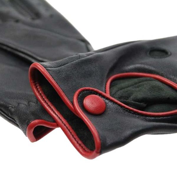 Grote foto swift premium racing leren handschoenen zwart rood motoren kleding