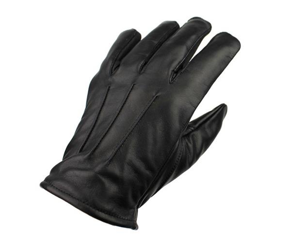 Grote foto swift classic fleece lined zwart leren handschoenen motoren kleding