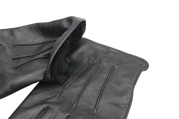 Grote foto swift classic fleece lined zwart leren handschoenen motoren kleding