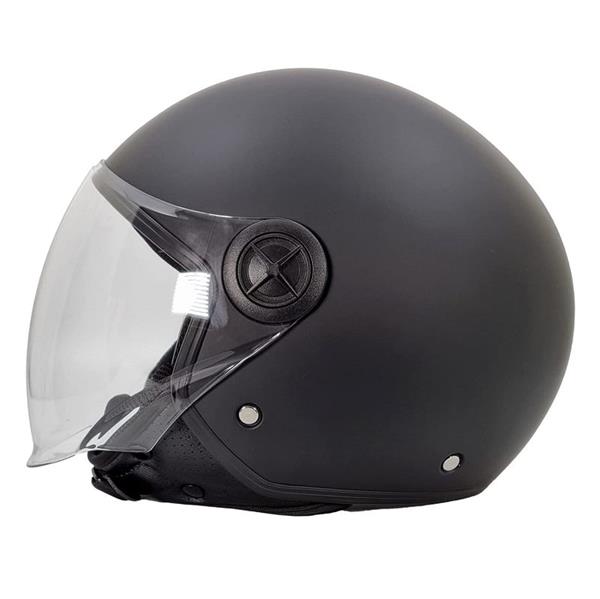 Grote foto bhr 832 minimal vespa helm mat zwart motoren kleding