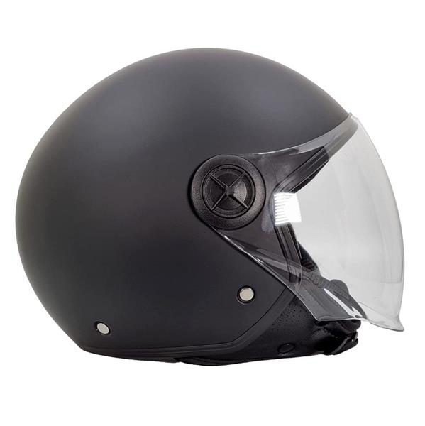 Grote foto bhr 832 minimal vespa helm mat zwart motoren kleding