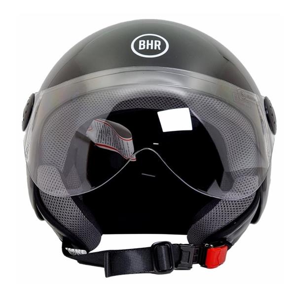 Grote foto bhr 800 easy vespa helm glans zwart motoren kleding