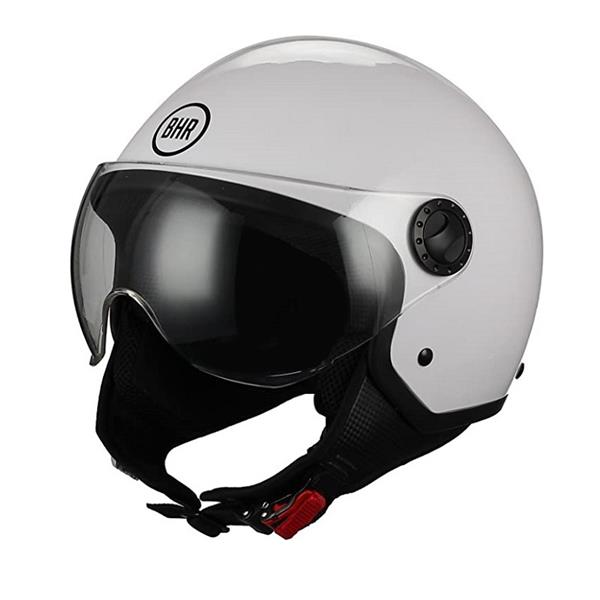 Grote foto bhr 801 vespa helm wit motoren kleding