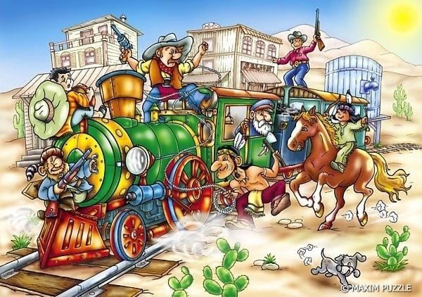 Grote foto western express 150 stukjes kinderen en baby puzzels