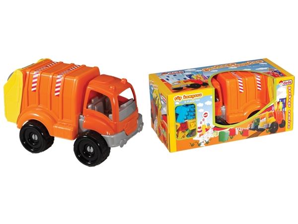 Grote foto vuilnisauto kinderen en baby duplo en lego