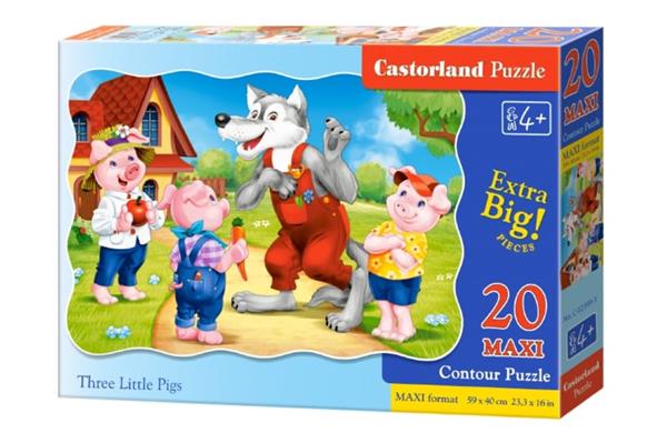 Grote foto 3 kleine biggetjes castorland c 02399 1 kinderen en baby puzzels