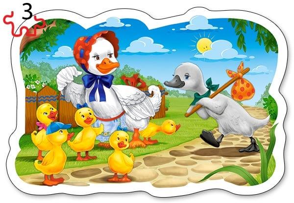 Grote foto 4 delige puzzel set klassieke sprookjes castorland b 005086 kinderen en baby puzzels