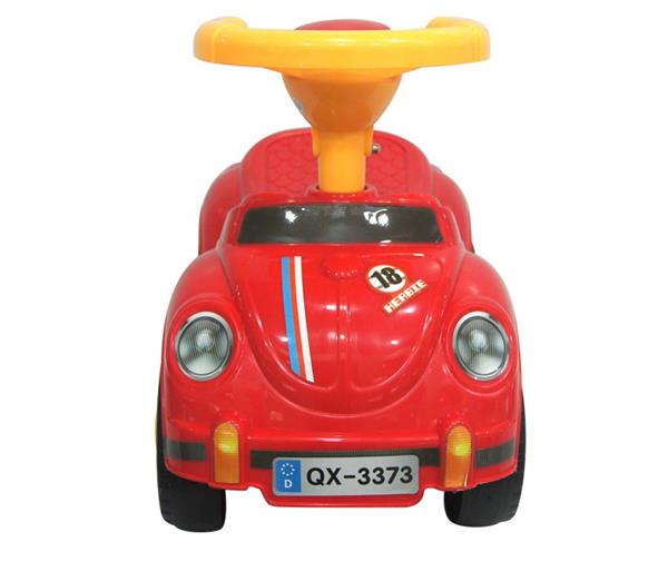 Grote foto loopauto de schattige kever ride on cute beetle rood kinderen en baby los speelgoed