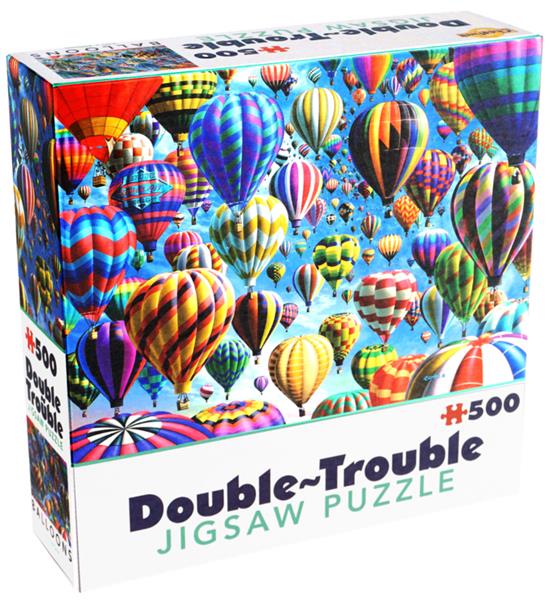 Grote foto double trouble puzzle balloons dubbelzijdige puzzel luchtballonnen kinderen en baby puzzels