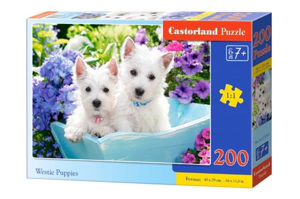 Grote foto westie puppies castorland b 222032 kinderen en baby puzzels