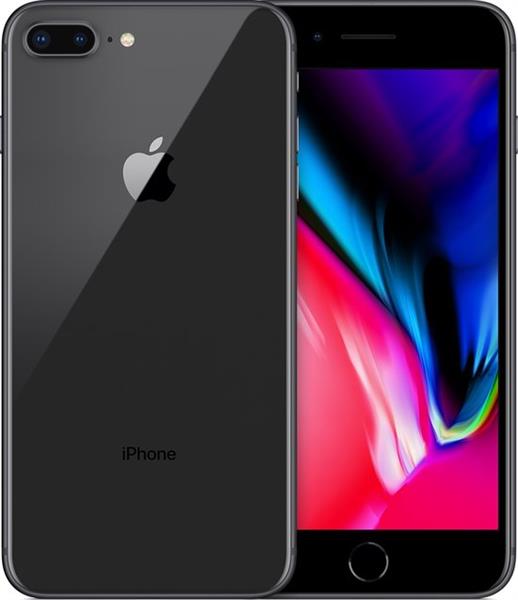 Grote foto apple iphone 8 plus 64gb 6 core 2 74ghz 5.5 inch ios 16 1920x1080 zwart garantie telecommunicatie apple iphone