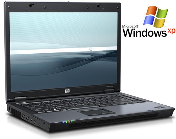 Grote foto windows xp laptop hp 6710b t7250 2gb 120gb dvdrw 15.6 inch garantie computers en software overige computers en software