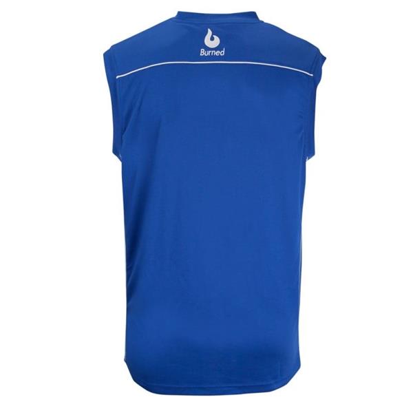 Grote foto burned enkelzijdig jersey blauw kledingmaat m sport en fitness basketbal