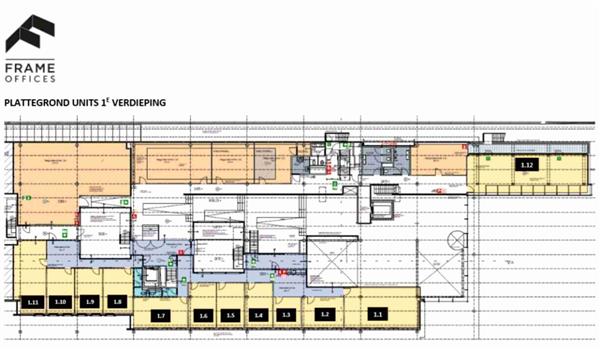 Grote foto te huur werkplekken kennemerplein 6 14 haarlem huizen en kamers bedrijfspanden