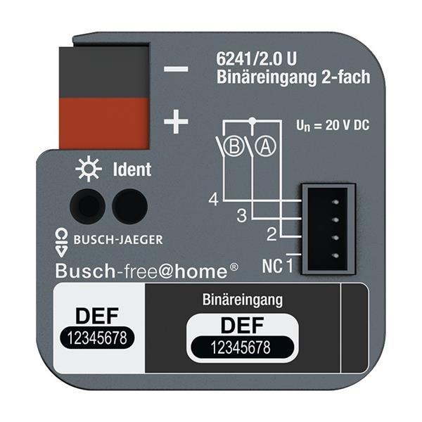 Grote foto binaire ingang 2 voudig voor inbouwdoosmontage voor busch free home binaire ingang 2 voudig voor verzamelen overige verzamelingen