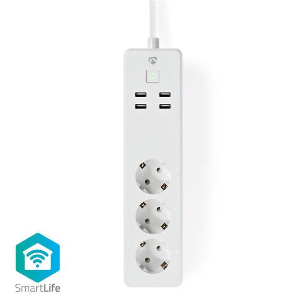 Grote foto wi fi smart stekkerdoos 3x schuko type f 4x usb 16 a wi fi smart stekkerdoos 3x schuko type verzamelen overige verzamelingen